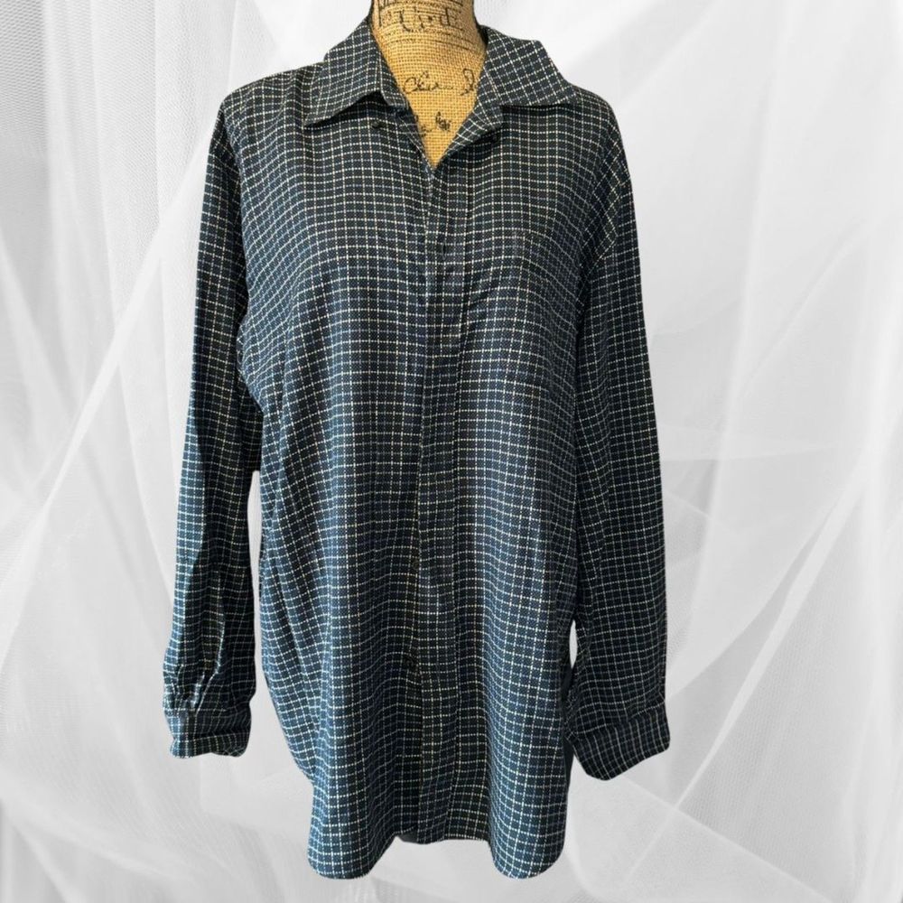 PARISIAN Signature - Vintage Plaid Button Down Shirt - Men's XL